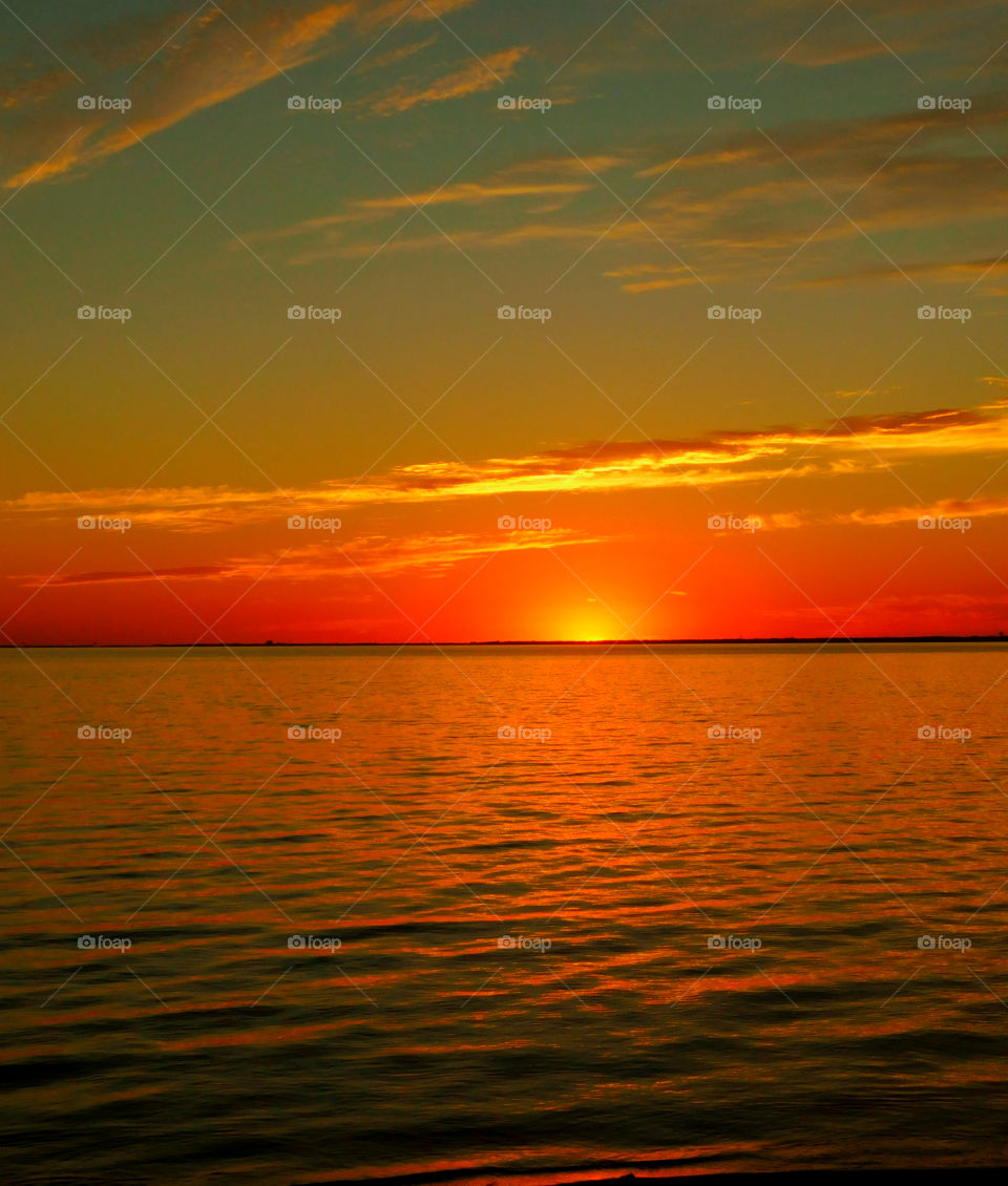 Beautiful view of sunset