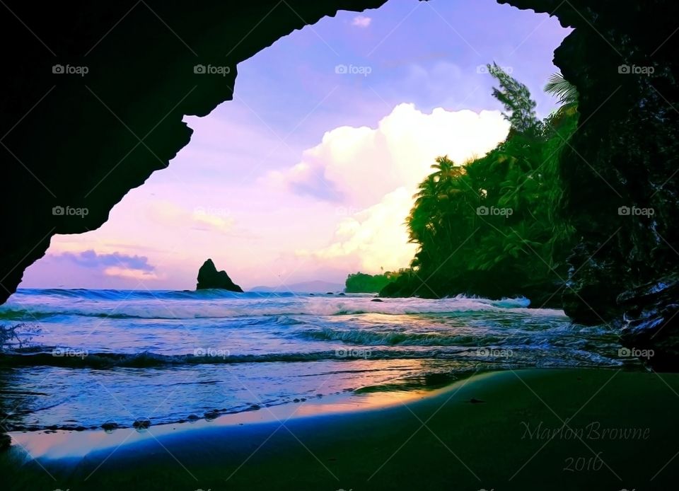 Scenic view of beach