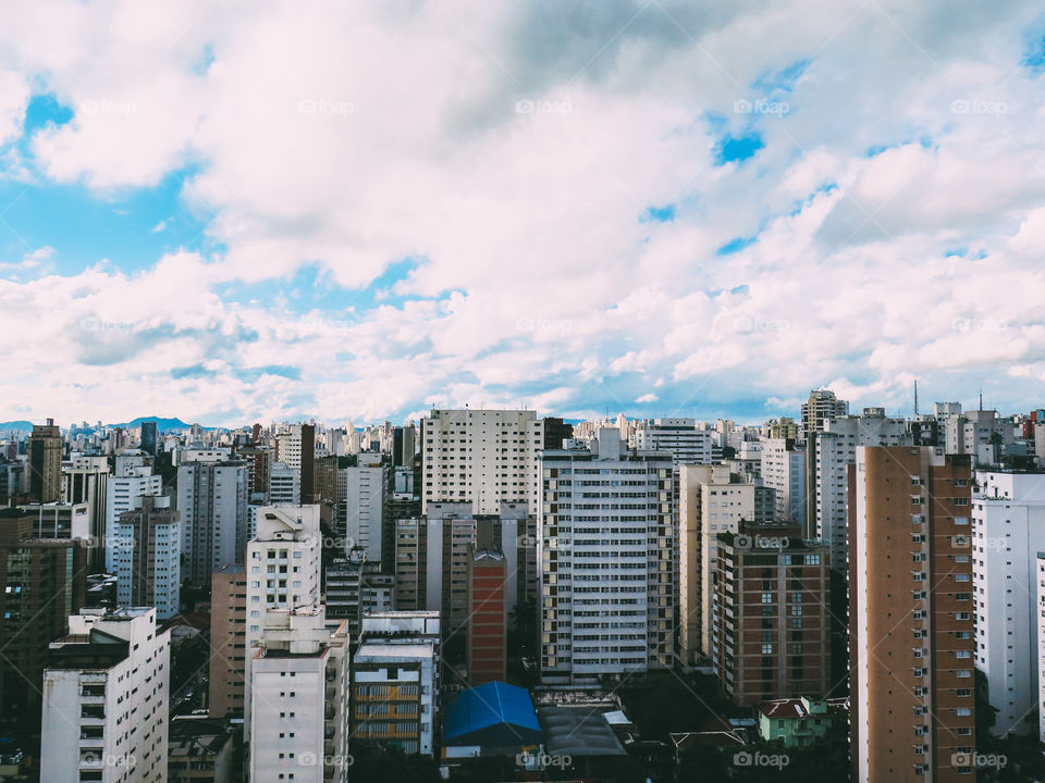 São Paulo from Above. Brazil.