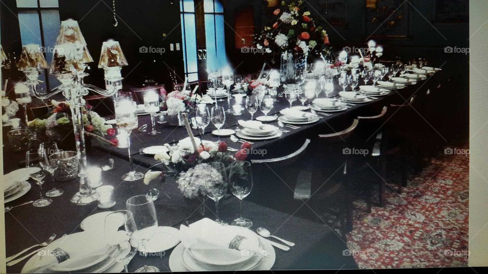 Table setting for Celebration