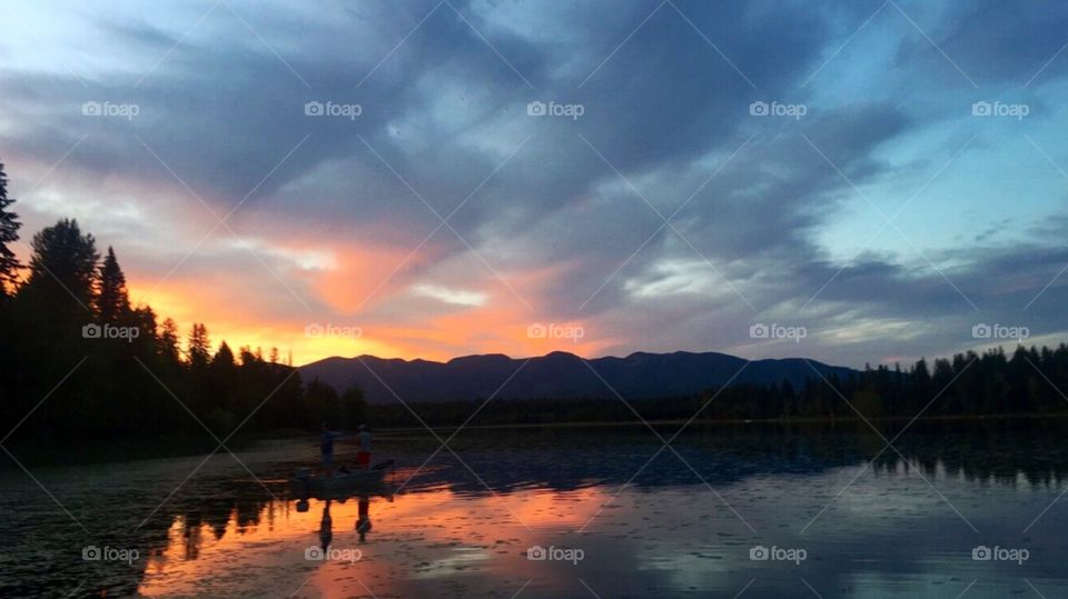 Scenic view of sunset