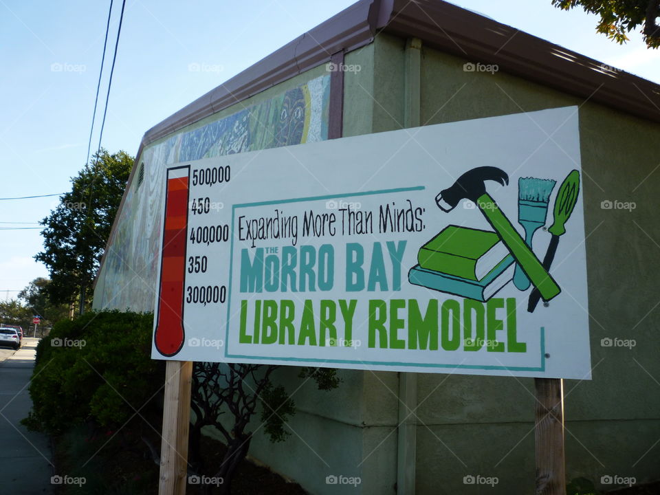 Library sign