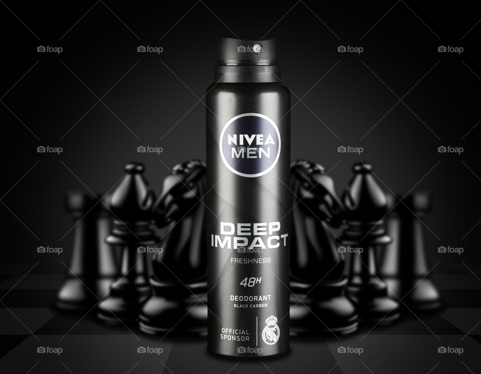 Nivea Men Deep Impact Deodorant can with Chess pieces