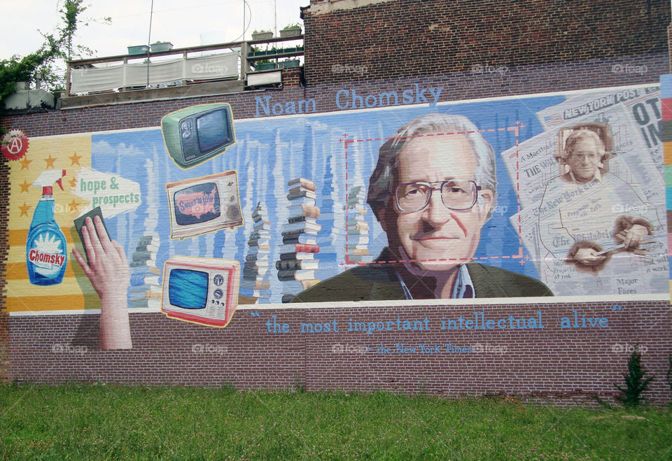 Noam. Chomsky was born in Philadelphia, though there is a mural honoring him