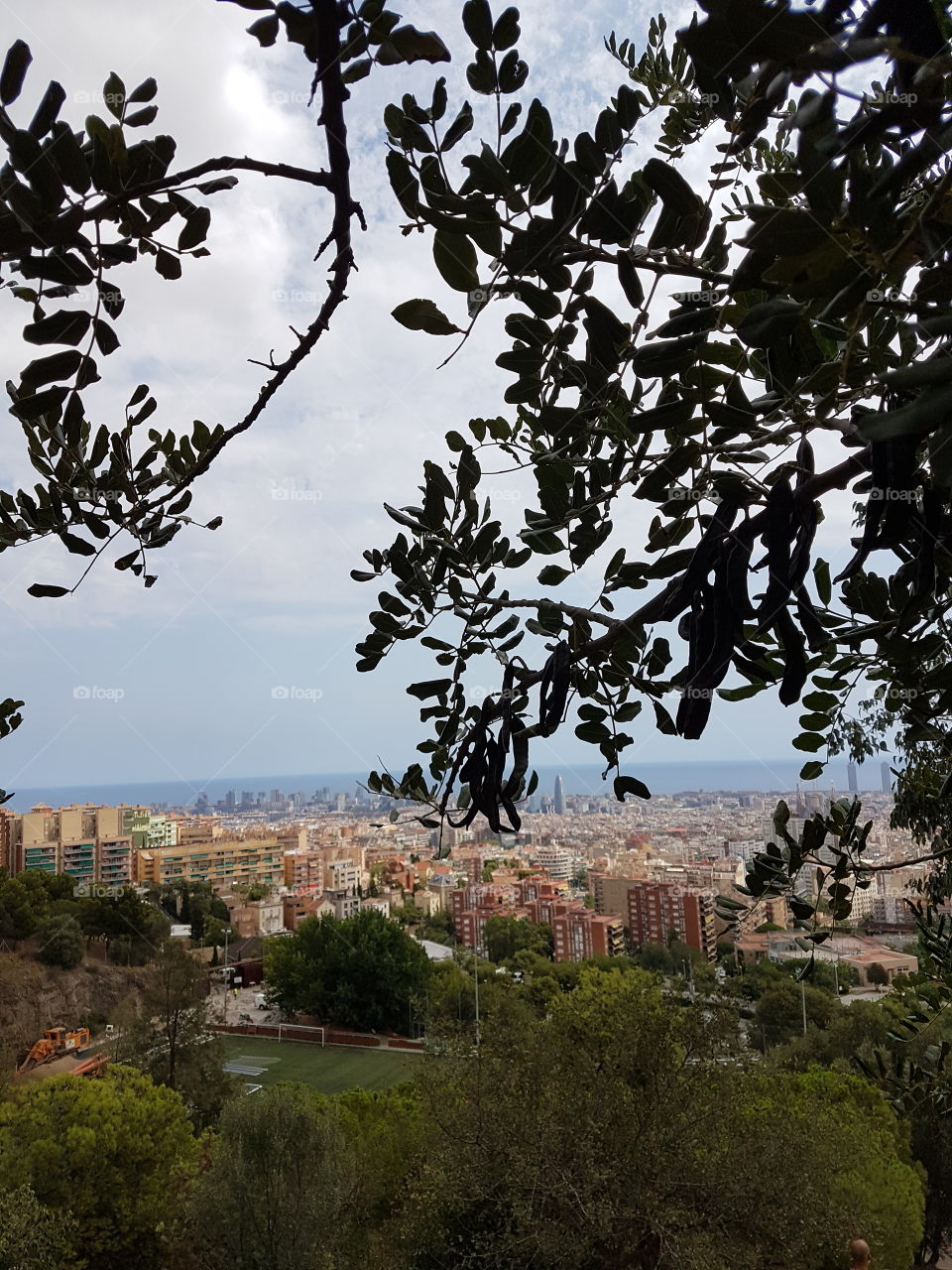 panoramic views of the city Barcelona