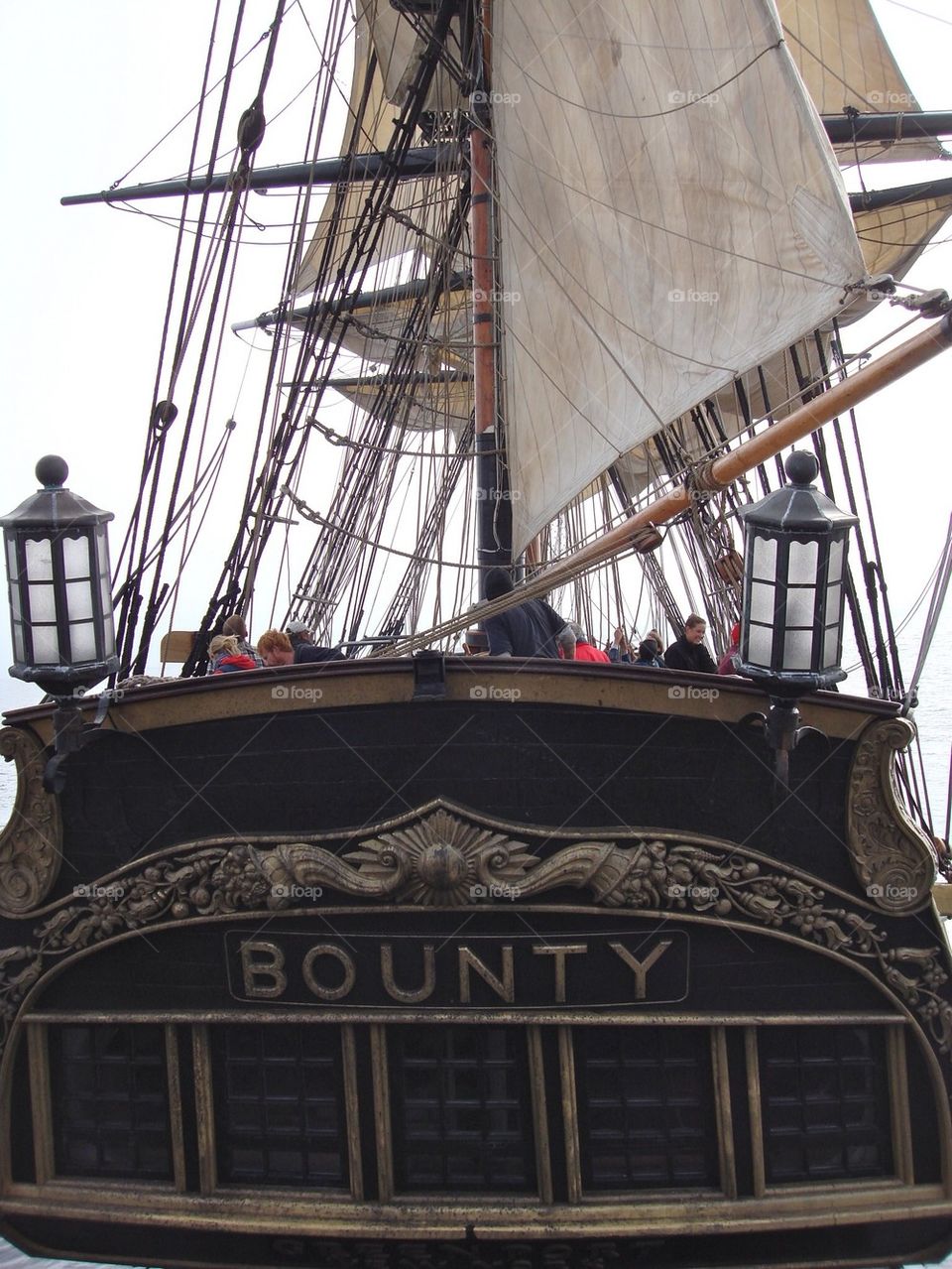 Bounty sailing away