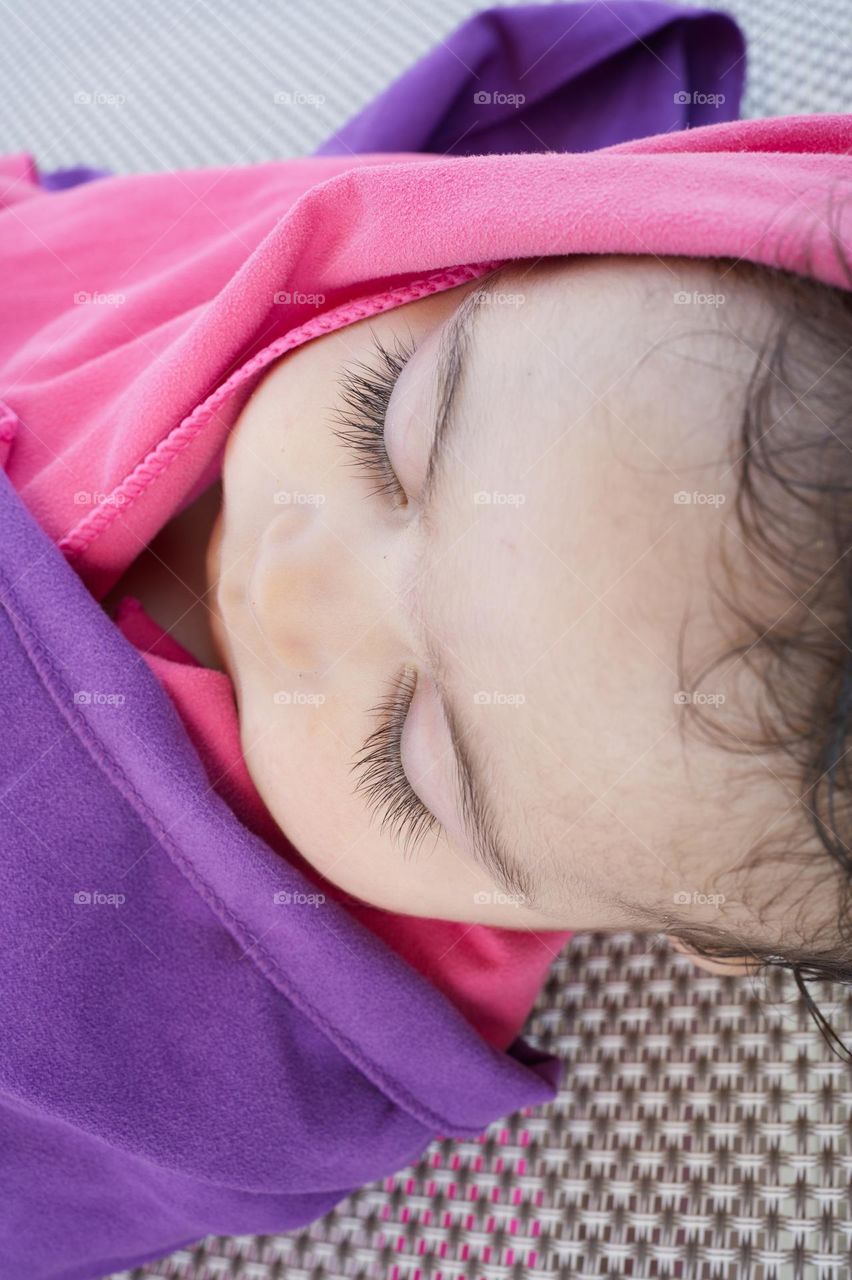 sleeping on the beach