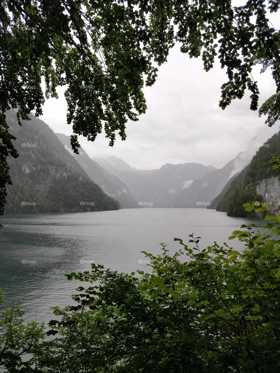 Königssee, Bavaria, Mountains, Lake, Nature, cloudy