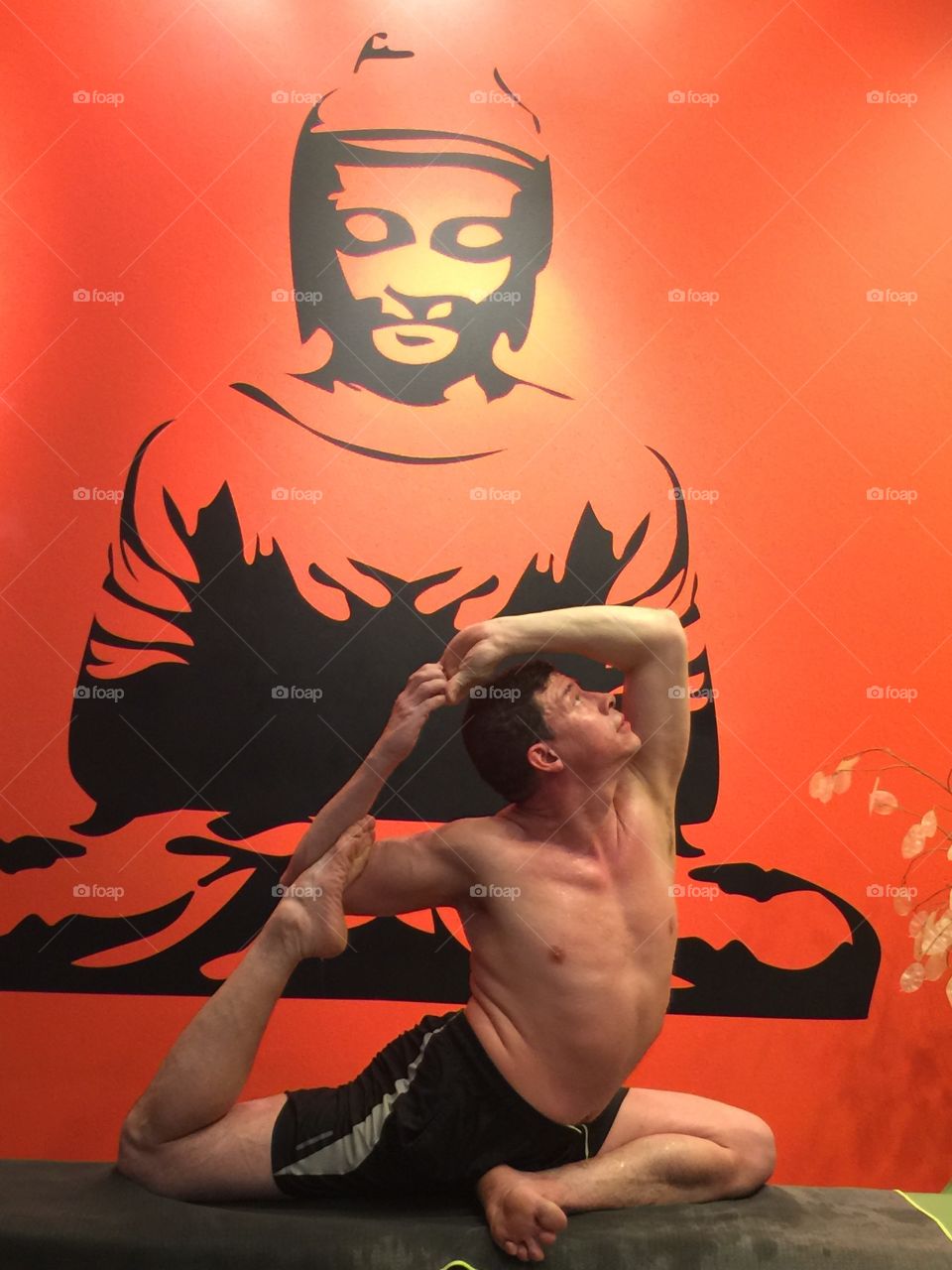 King Pigeon and a Buddha - Yoga Warrior Salutations 