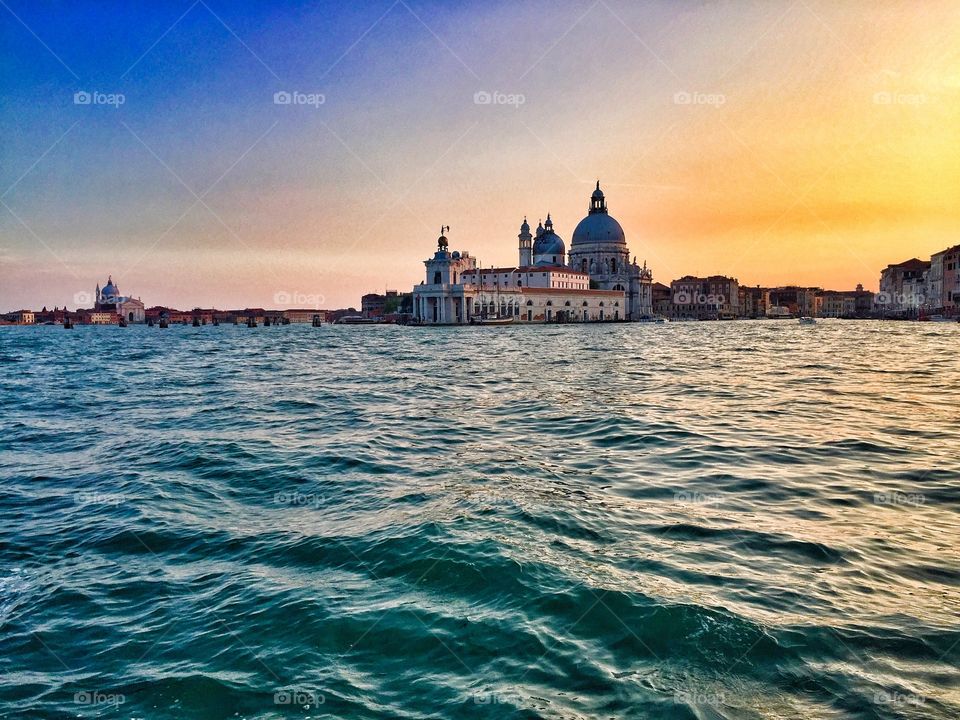 Sunset in venice