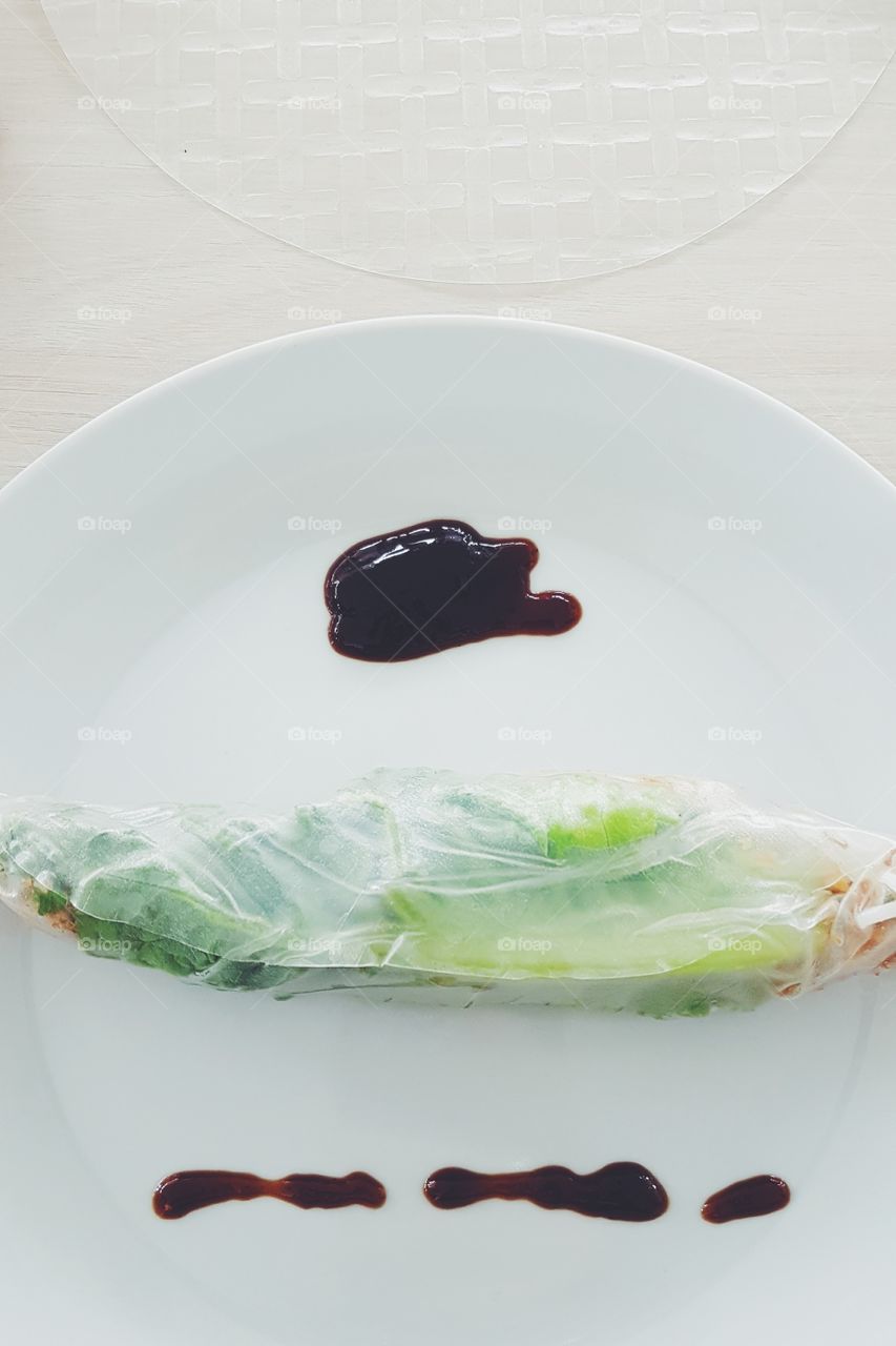 View of food in plate