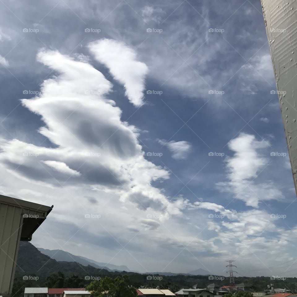 Beautiful clouds in the sky 