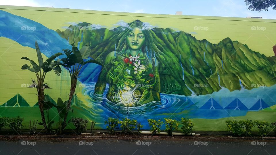 Beautiful mural in Hawaii