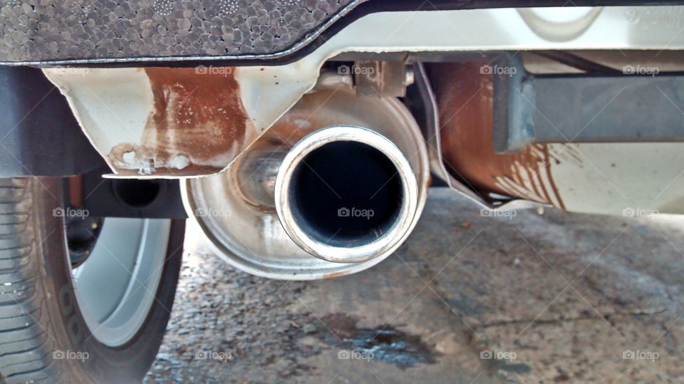 Acessórios do carro; escapamento.