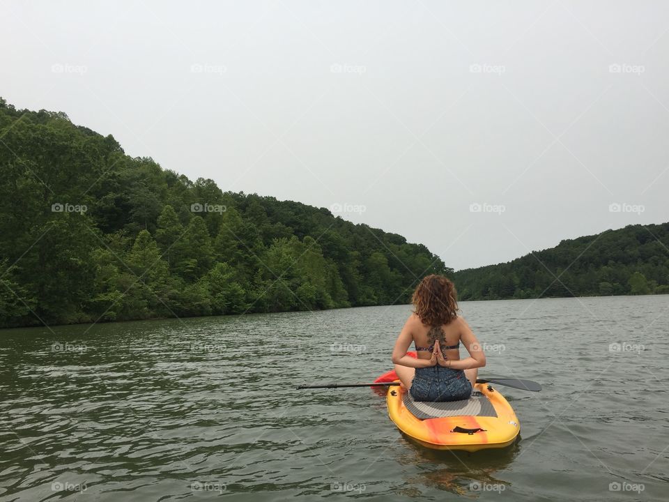 Floating about. Paddle boarding 