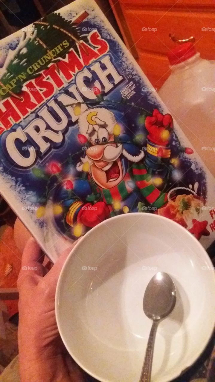 Mornin' Cap'n Christmas Crunch
cereal food yummy munch mmm