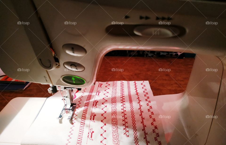 Machine embroidery#sewing#hobby#relax#indoor activity