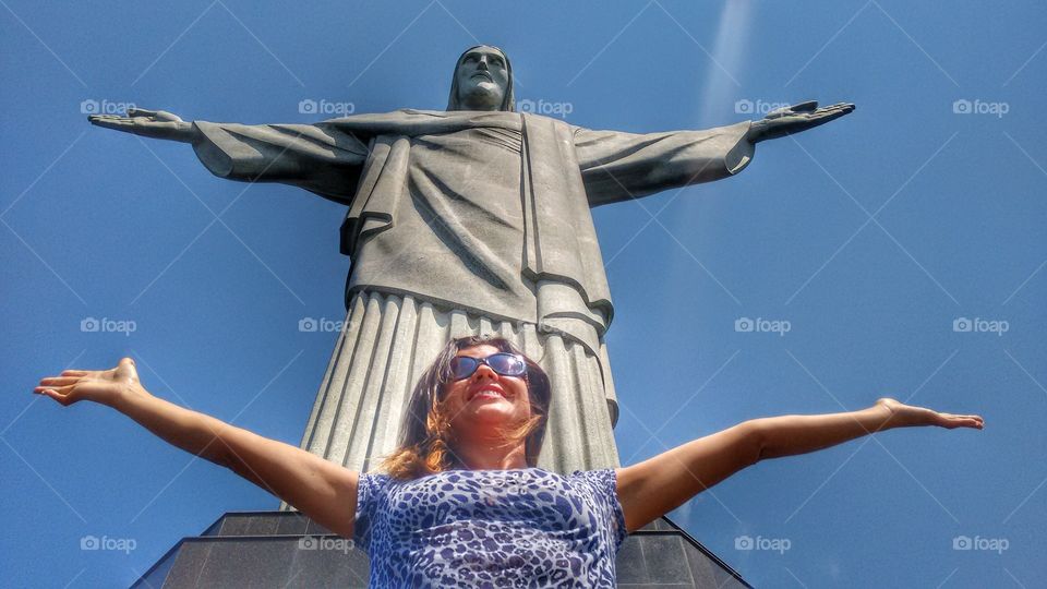 Rio de janeiro cristo Redentor céu braços abertos