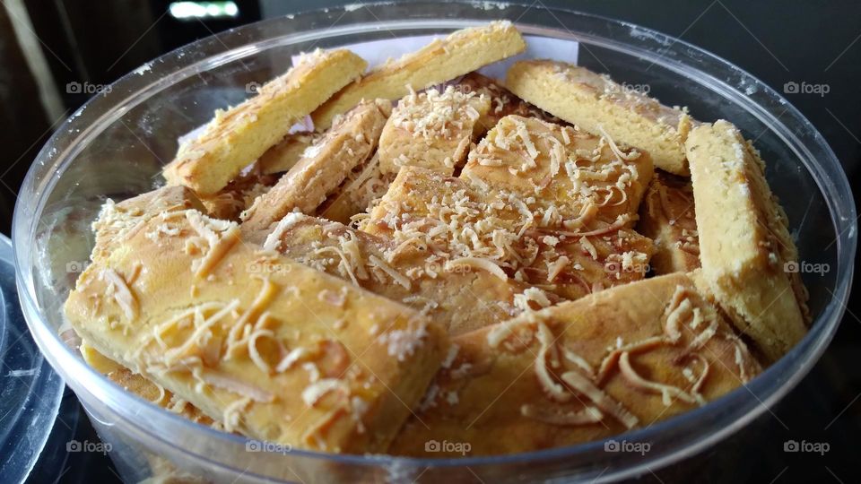Yummy cheese chestnut pastries that are already served