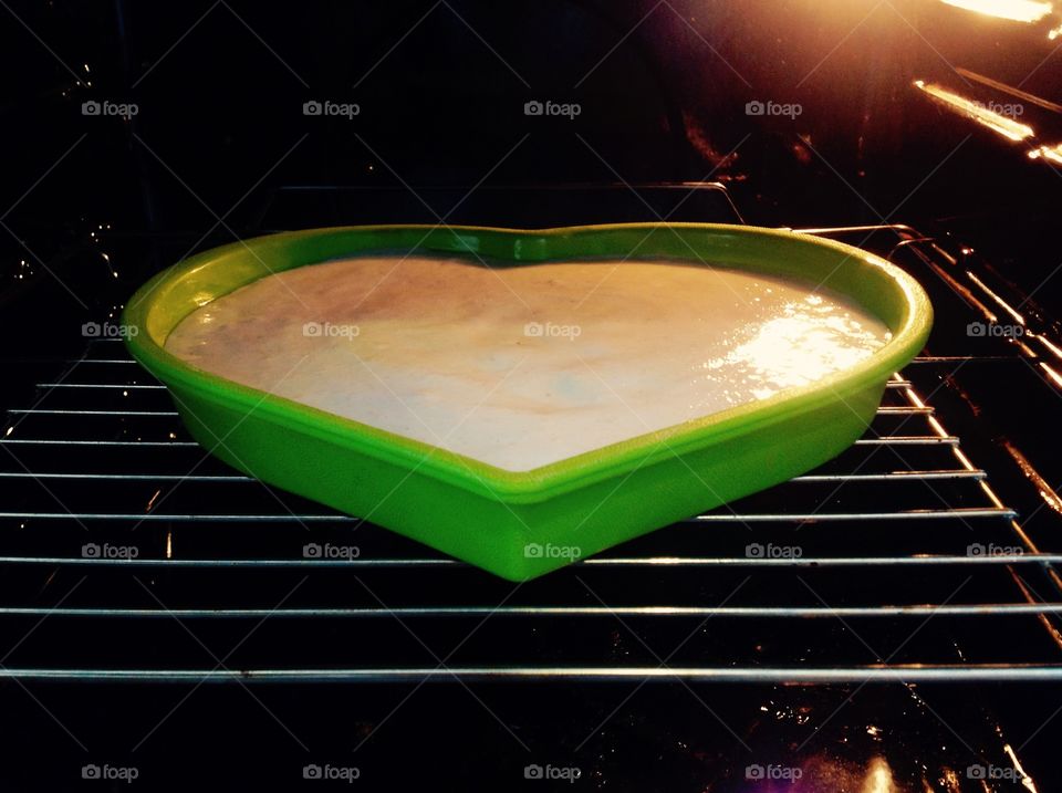 Cake in the oven