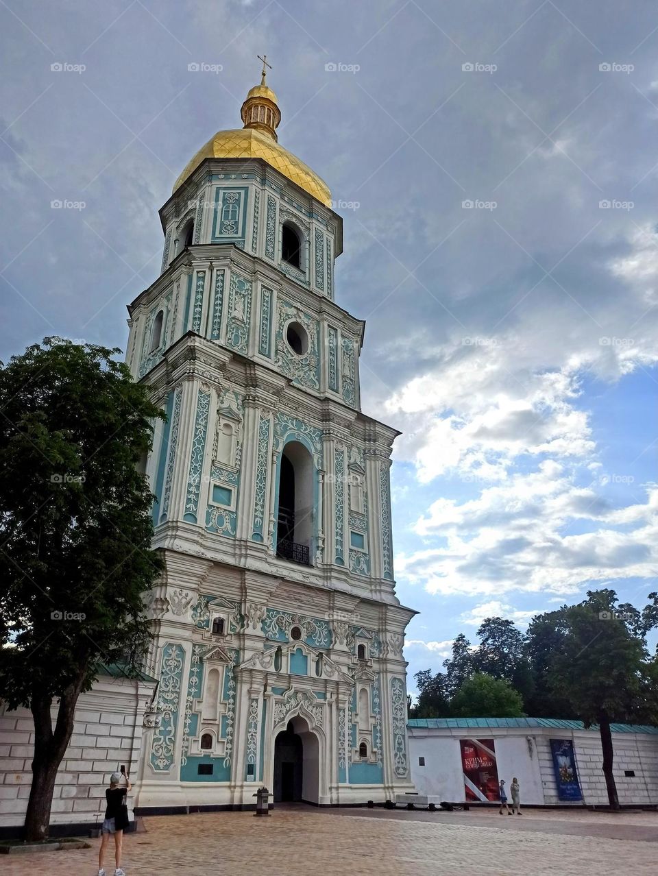 Architectural Marvels. bell tower on Sofiyivska square