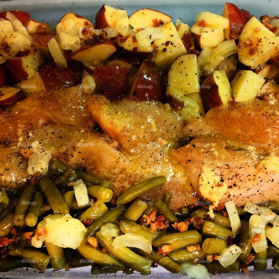 Chicken, Beans and Taters