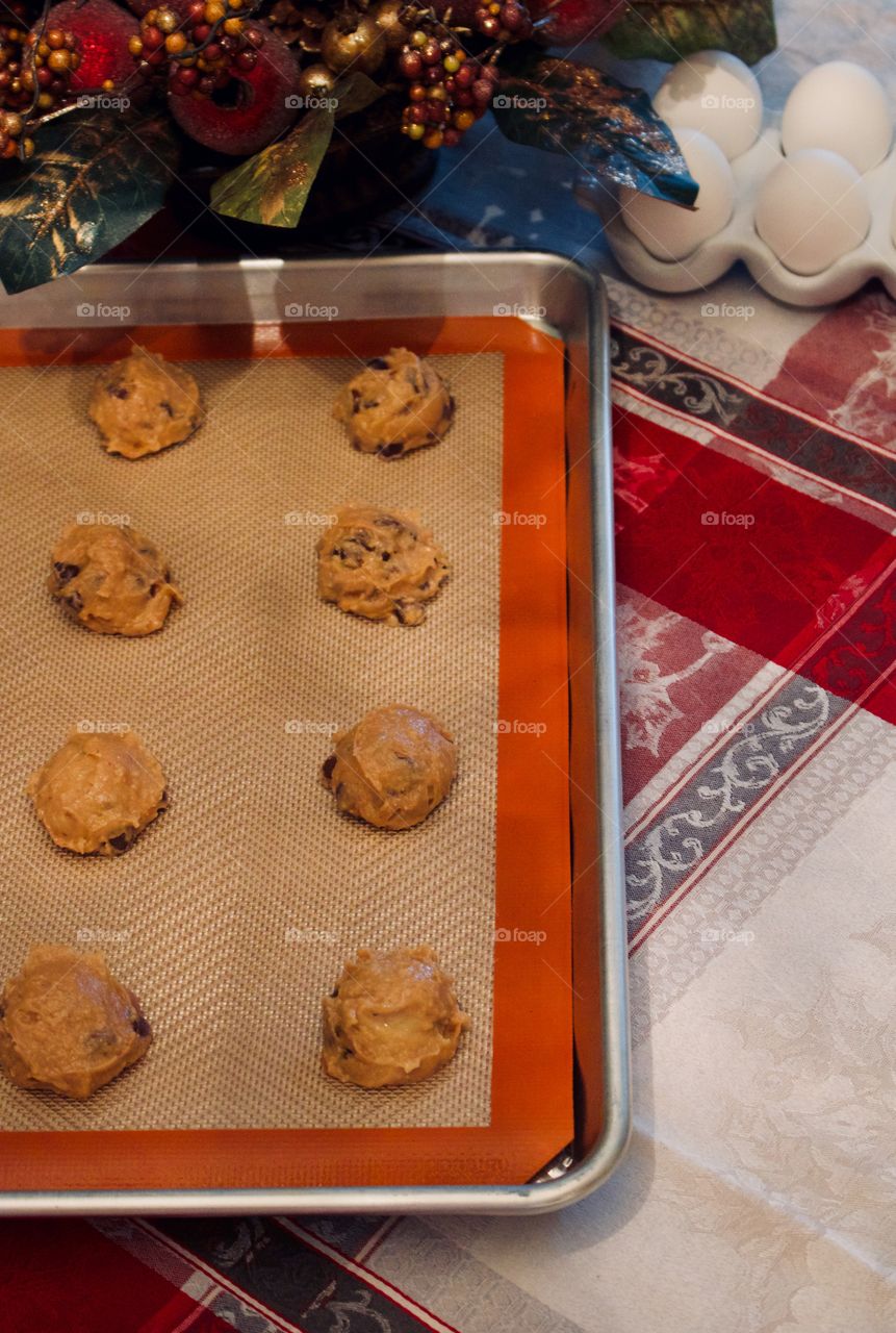 Chocolate chip cookies for Santa 