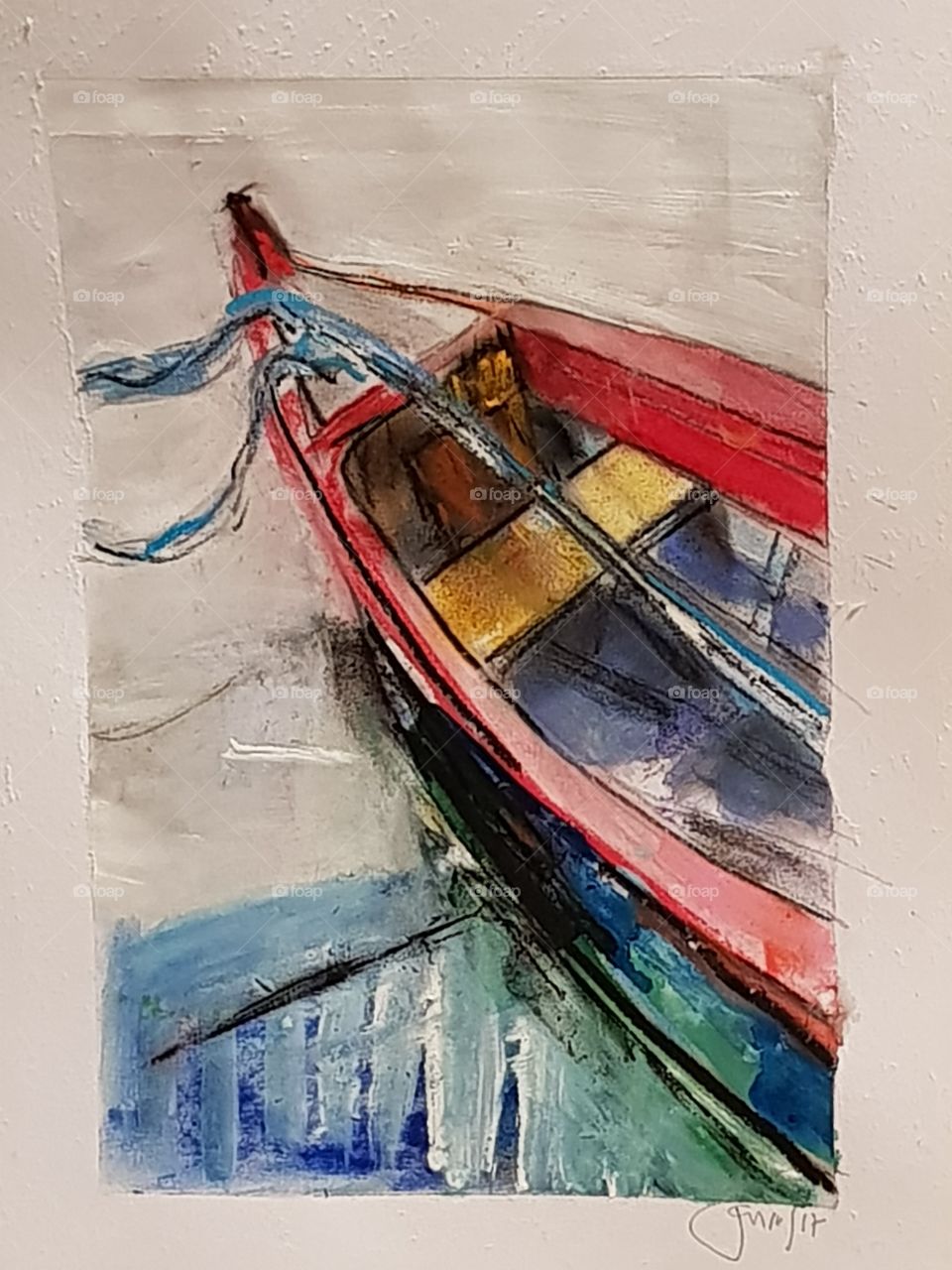 pintura barco