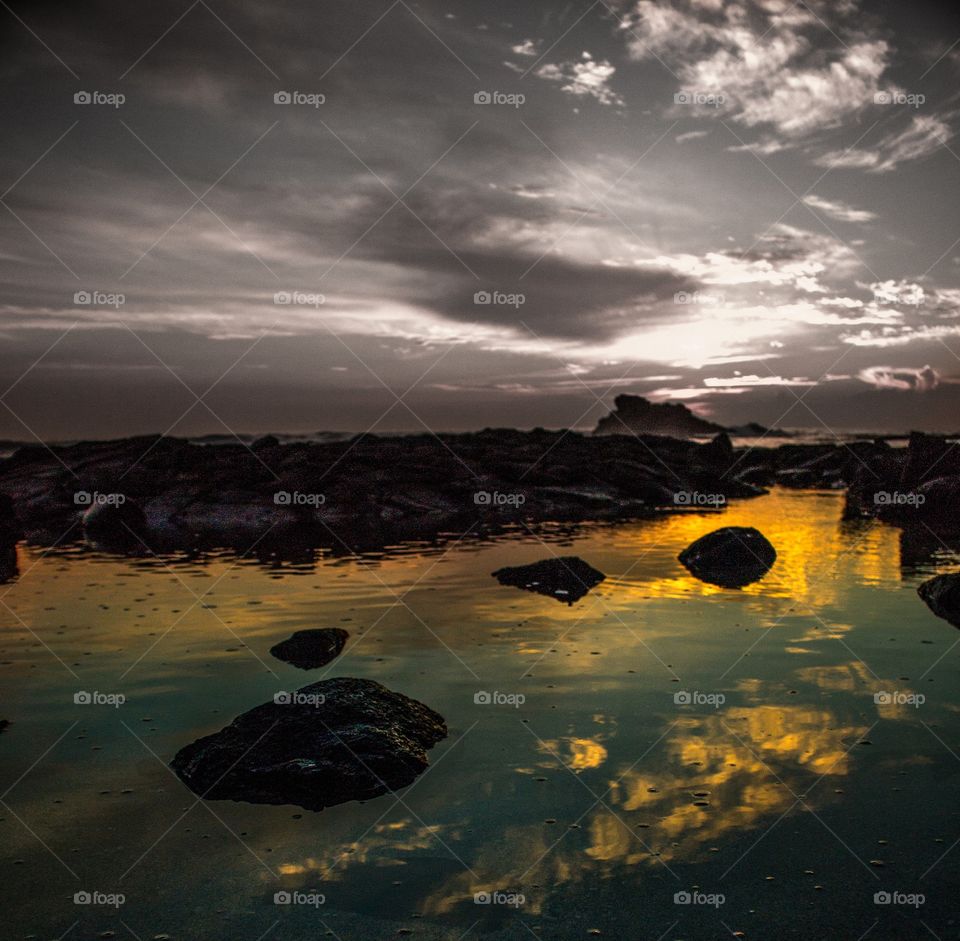 Scenic view of sunset