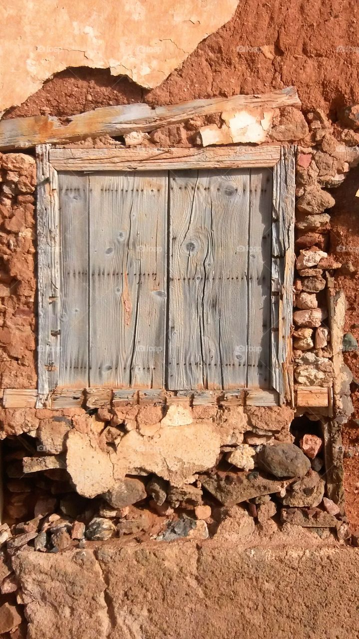 An old window in an old house in Ifni
