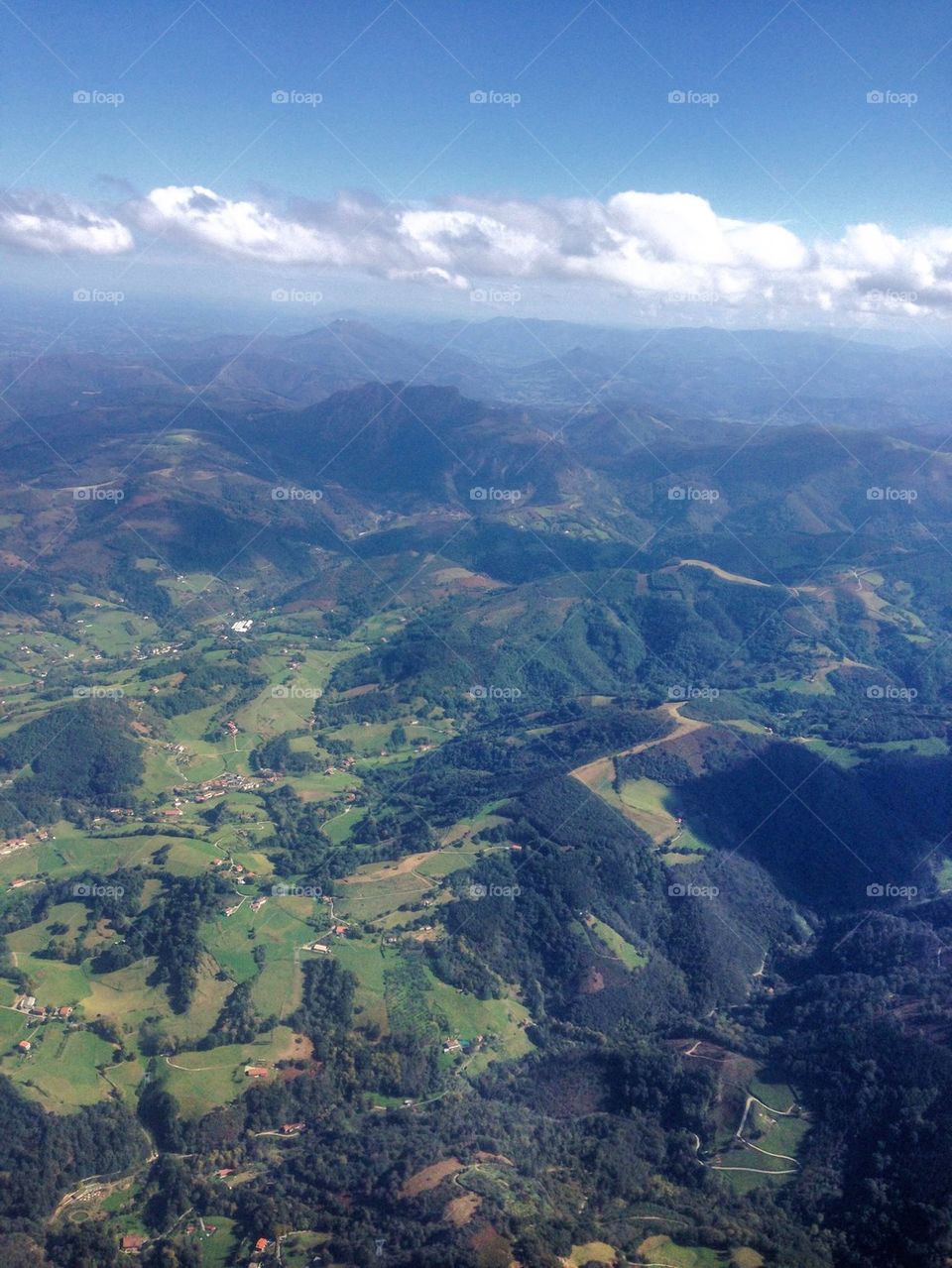 Flying over Spain 