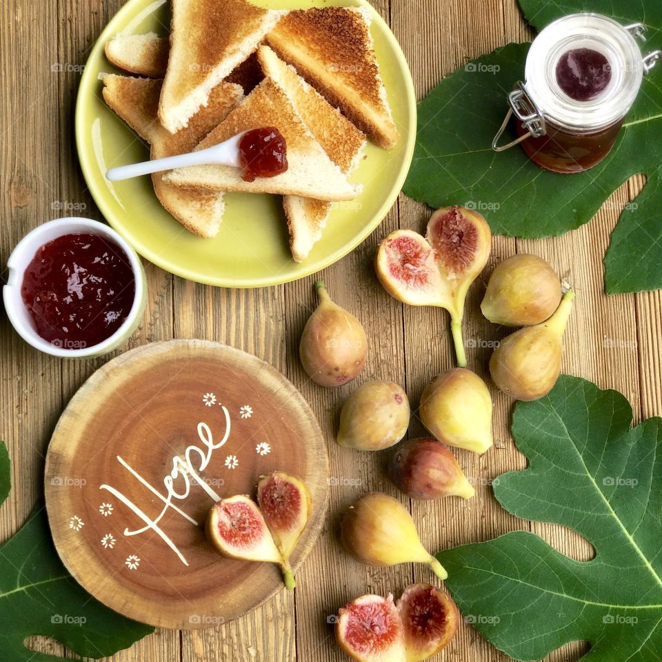 Harvested Figs & Fig Jam