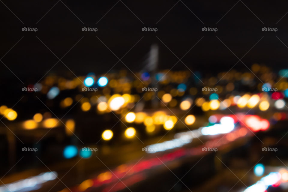 Out of focus landscape of Porto, great banner photo. 