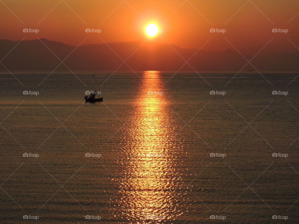 Summer Greek Sunrise Corfu