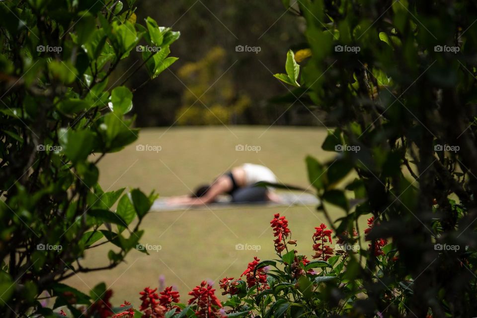 Yoga in a Natural Frame