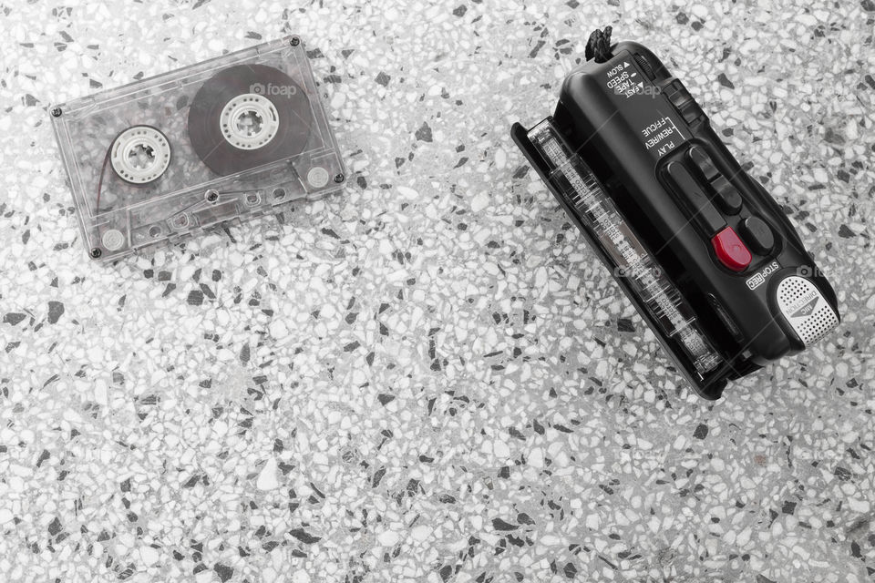 cassette and voice recorder