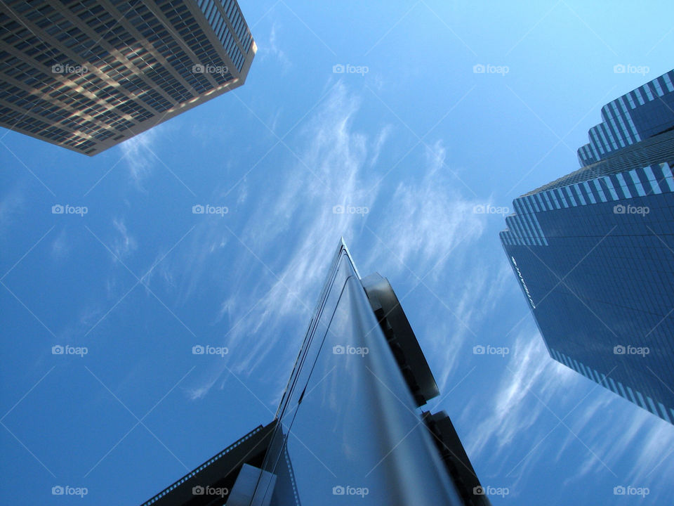 buildings skyline chicago upward by landon