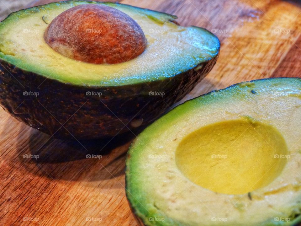 Fresh California Avocado. Delicious Ripe Green Avocado
