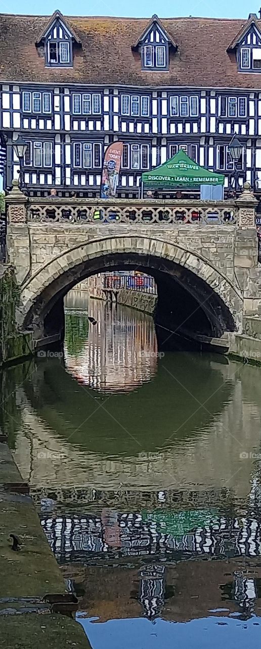 river reflections, colour in water