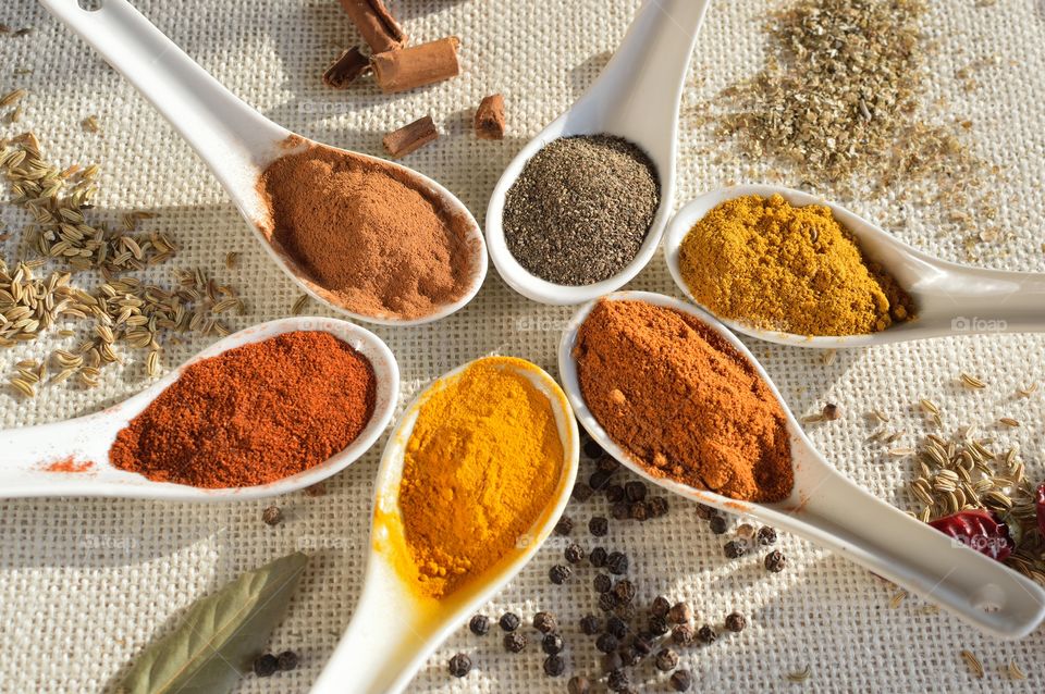 various types of spices from around the world