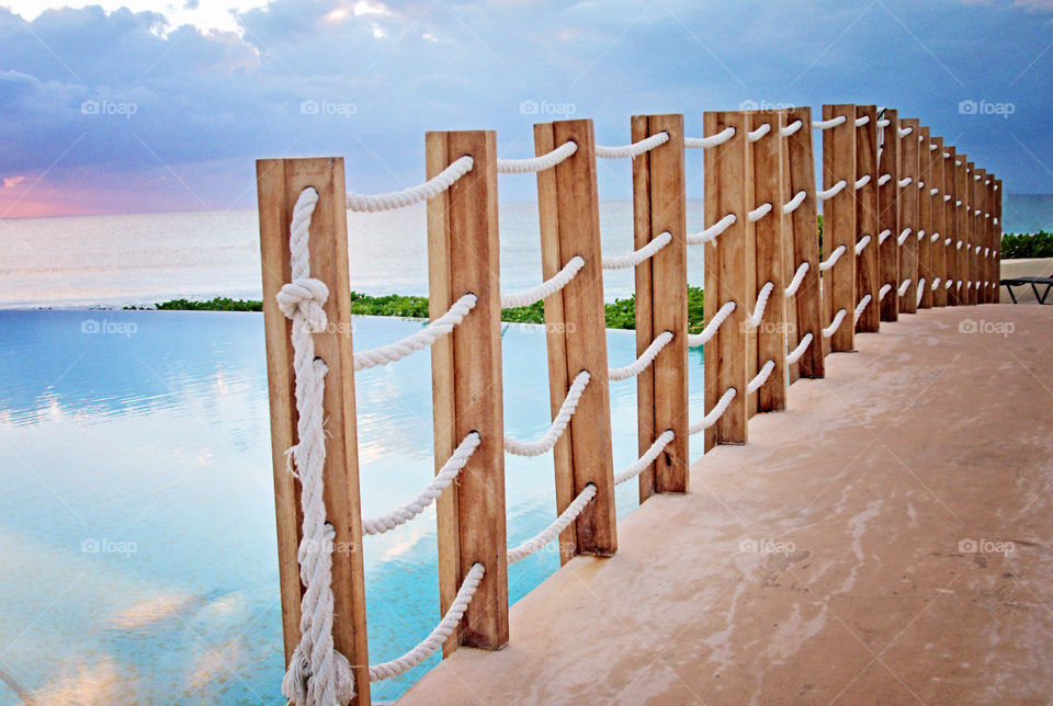 Bridge, Vacation, Mexico, Beach, Pool Resort