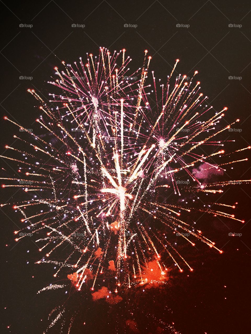 fireworks. fireworks on night sky