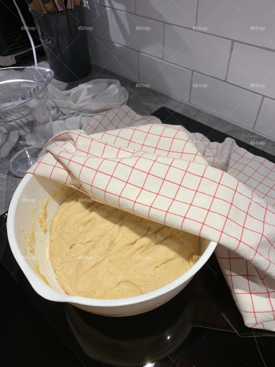 Baking  delicious cinnamon buns