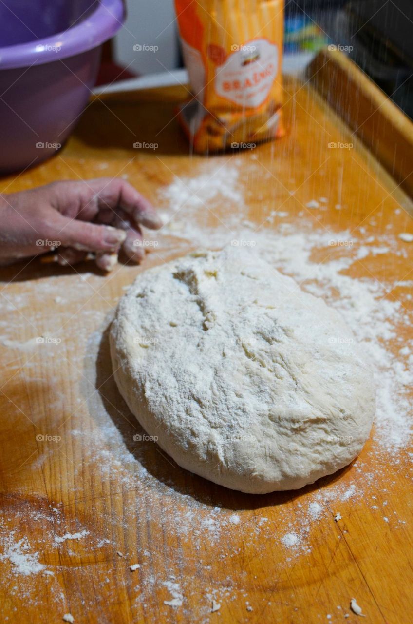 making bread