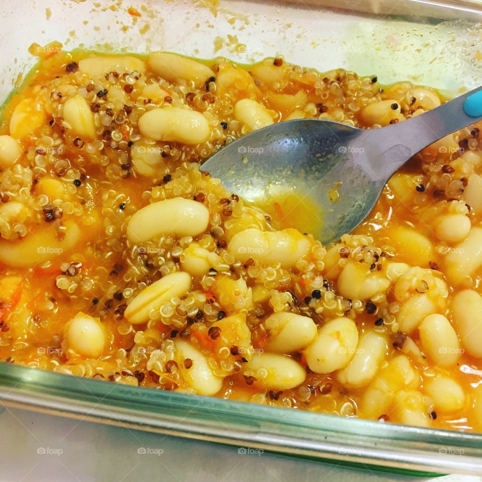Beens and quinoa 