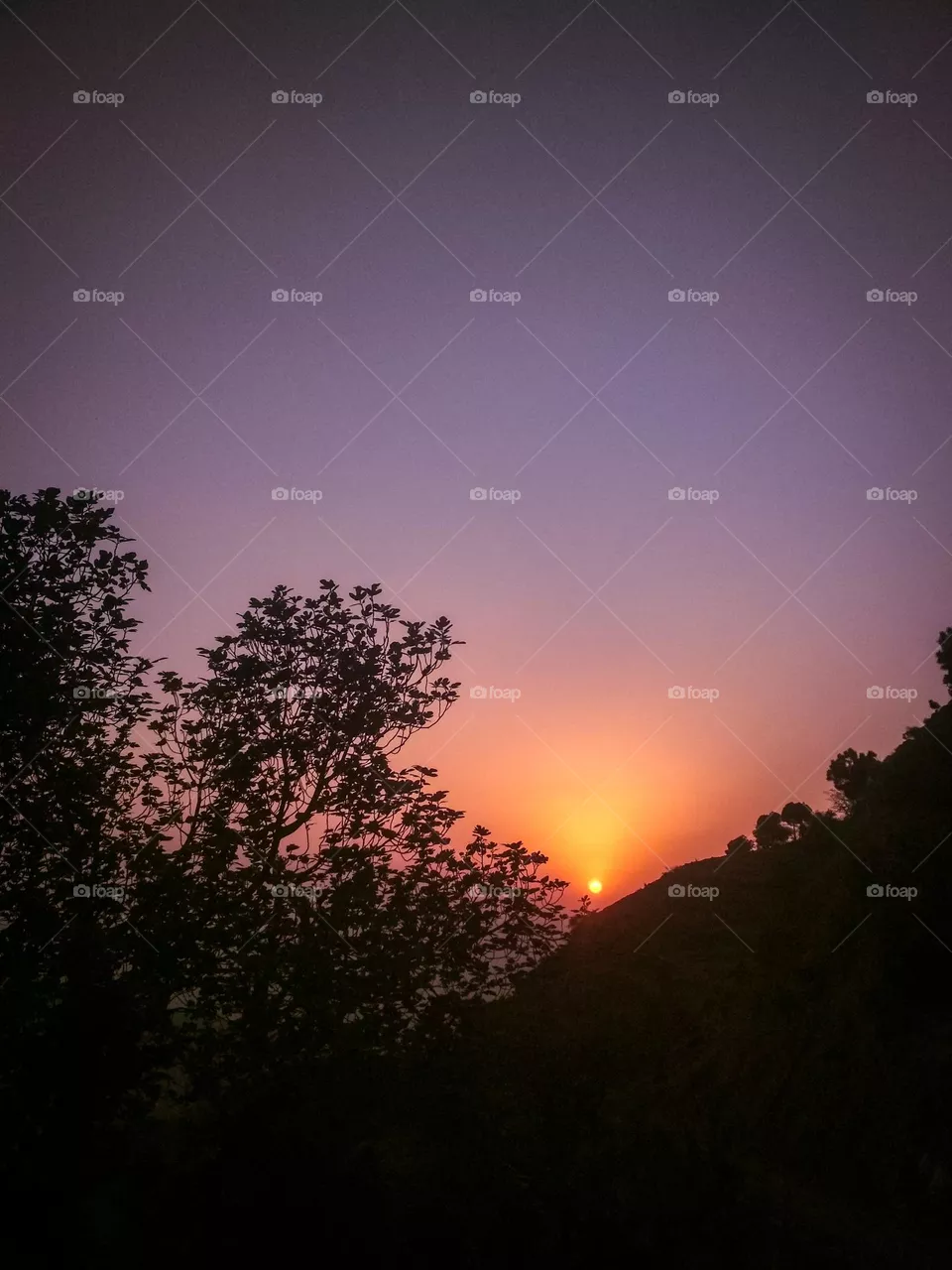 beautiful sunset view