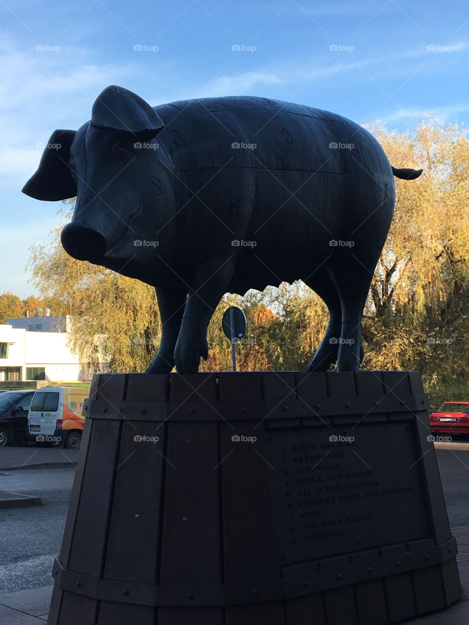 Bronze pig Tartu 