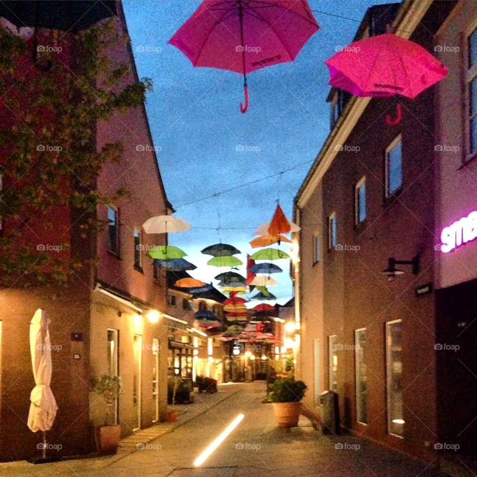 Vejle, summer holidays 2015. Umbrellas