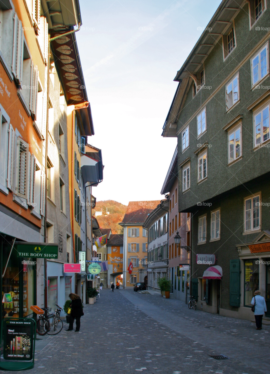 baden switzerland street city travel by cmosphotos