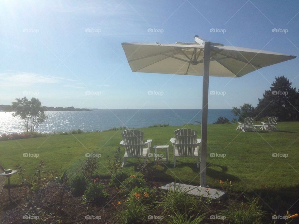 Relaxing day on the shore